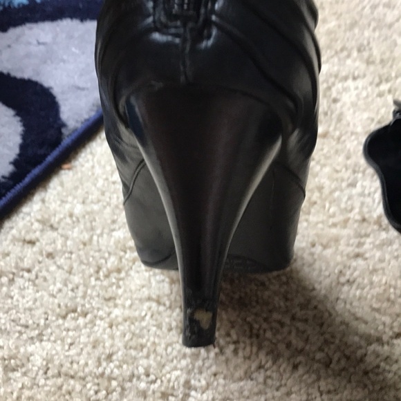 Nine West leather heeled bootie size 9.5 - Picture 7 of 9